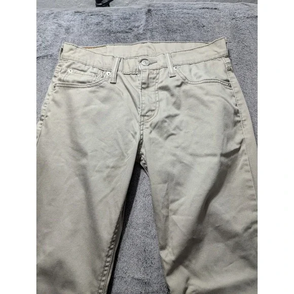 Levi's 511 Slim Straight Men's Pants Size 30x32 Khaki - Picture 2 of 12